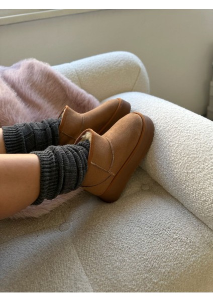 Betty Içi Tüylü Yünlü Kalın Tabanlı Kadın Bot indirimleri