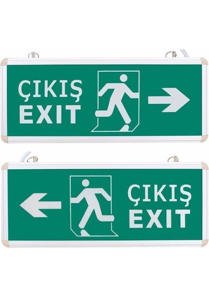 Acil Çıkış Levhası Şarjlı Ledli 3W Armatür