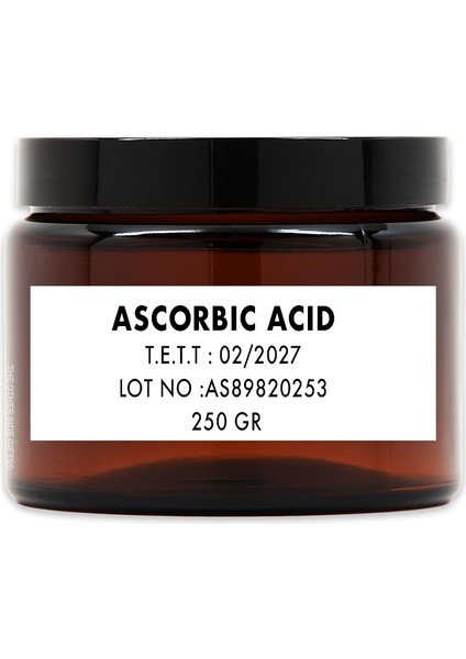 Ascorbic Acid (C Vitamini ) Saf Hammadde 250 gr fiyatları