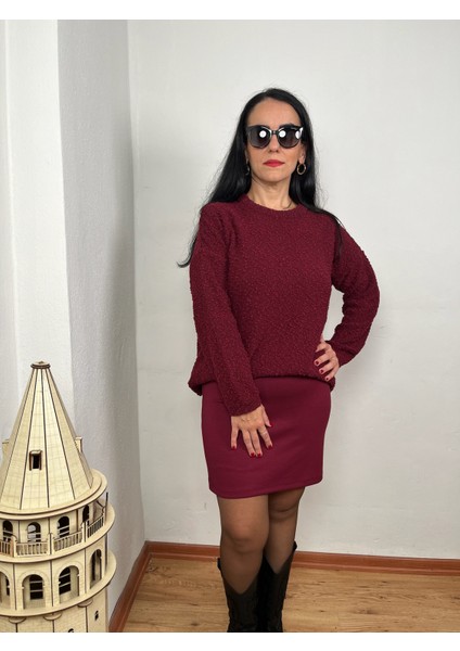 Çelik Kumaş Beli Lastikli Kalem Etek indirimleri