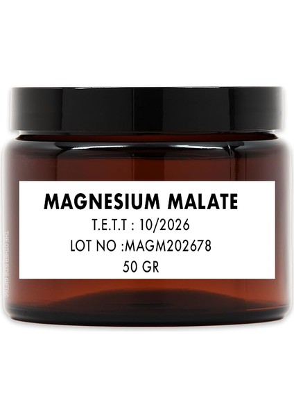 Magnezyum Malat Saf Hammadde 50 gr fiyatları