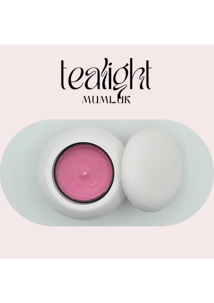 Aurora Tealight Mumluk | Dekoratif Obje | El Yapımı | Tekli