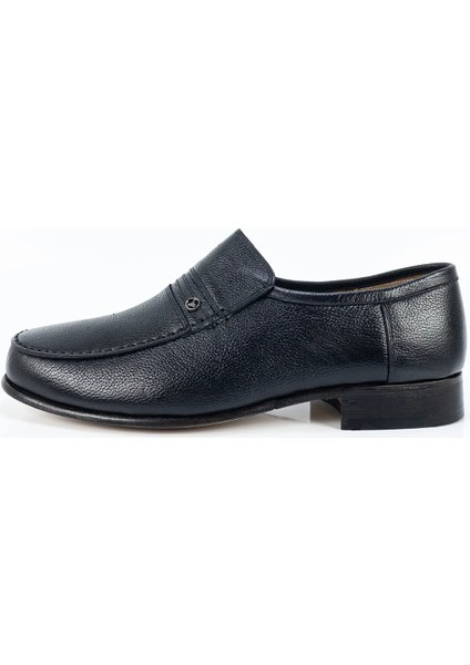 Erkek Siyah Deri Ortopedik Kösele Ayakkabı