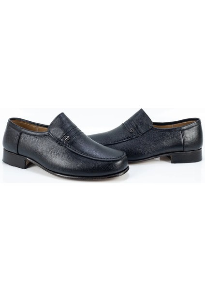 Erkek Siyah Deri Ortopedik Kösele Ayakkabı modelleri