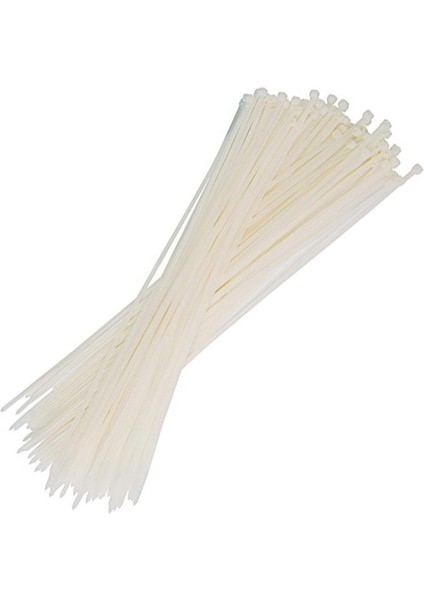 30 cm 3.6 mm Kablo Bağı Beyaz (100LÜ Paket) (4886)