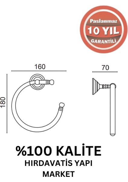 Paslanmaz Pirinç Ottoman Yuvarlak Havluluk Altın Sarı Gold fiyatları