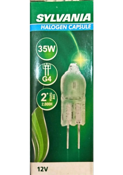 35 Watt // 12 Volt Halojen Kapsül Ampul-Sarı Işık