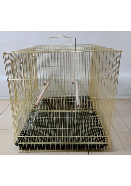 Çifthane Kafes 77x46x46 cm Pirinç Renk fiyatları