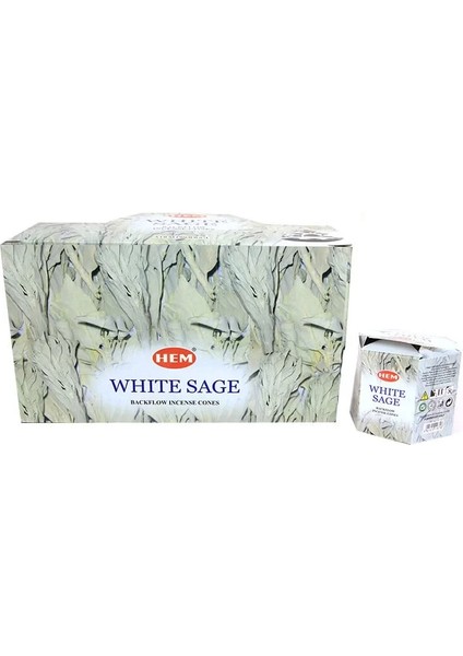 White Sage Back Flow Cones