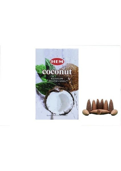 Coconut Back Flow Cones 10'lu