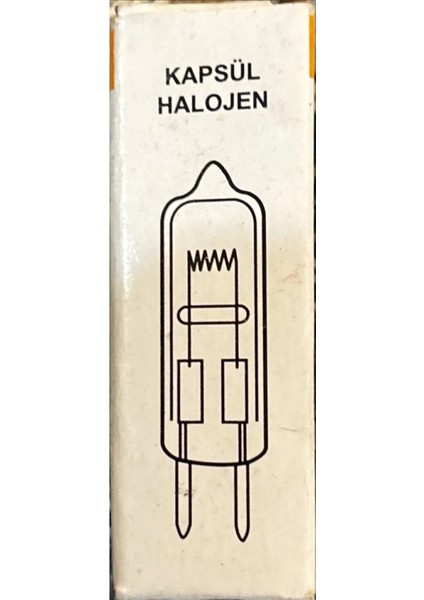 50 Watt // 12 Volt Halojen Kapsül Ampul-Sarı Işık