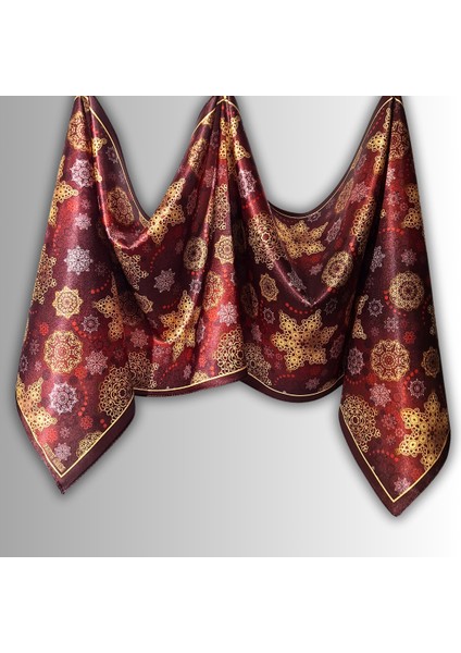 Kırmızı Fular Kartanesi Desenli Yeni Yıl fiyatları