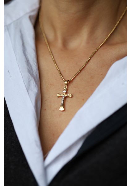14 Ayar Altın Istavroz (Haç) Kolye Ucu modelleri