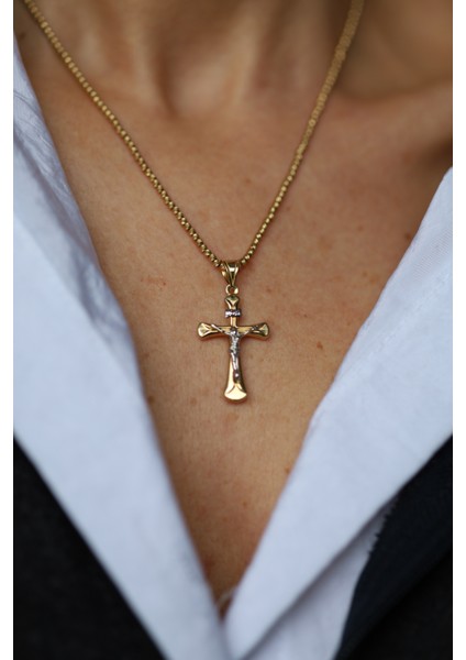14 Ayar Altın Istavroz (Haç) Kolye Ucu indirimleri
