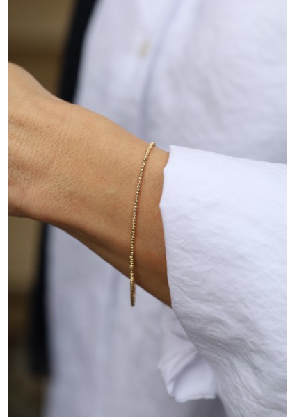 14 Ayar Altın Mini Dorika Dizisi Bileklik fiyatları