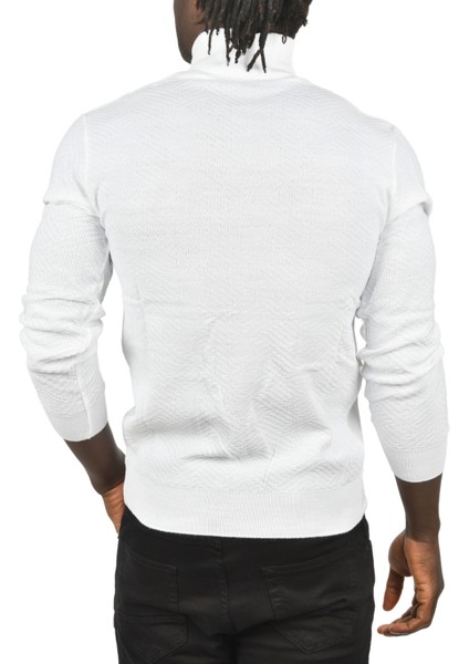 Örme Desenli Dar Kesim Tam Balıkçı Yaka Boğazlı Kazak 2505510 indirimleri