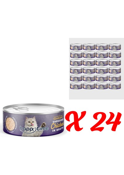 Yetişkin Kediler Için Tavuklu Konserve 24X70 gr
