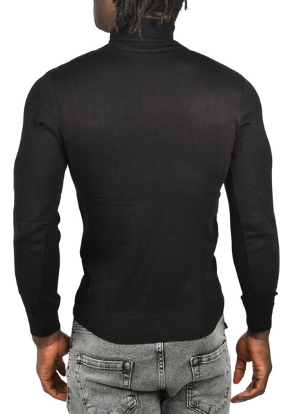 Çizgili Kabartma Desenli Tam Balıkçı Yaka Boğazlı Kazak 2505509 indirimleri