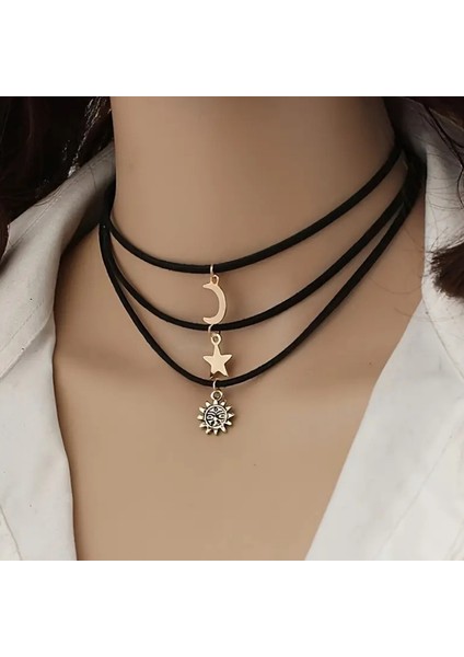 Gökyüzü Esintisi Vintage 3’lü Kolye Seti fiyatları