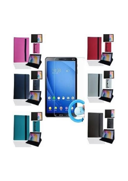 Hometech Ideal Tab 8 IPS (3g) - 8" Tablet Uyumlu Standlı Tablet Kılıfı + Nano Ekran Koruyucu