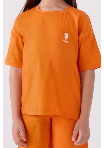 Kız Çocuk Turuncu Bermuda Takım fırsatları