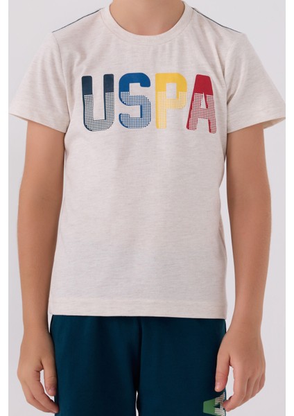 U.S. Polo Assn.. Erkek Çocuk Krem Bermuda Takım fırsatları
