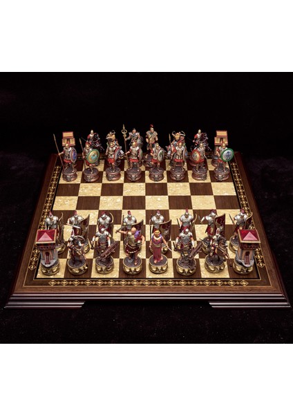 Kartaca - Roma Temalı Satranç Takımı (Şah 12 cm)