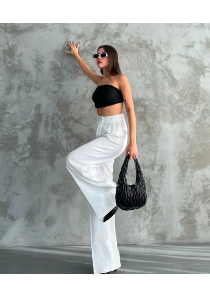 Beyaz Palazzo Pantolon fırsatları