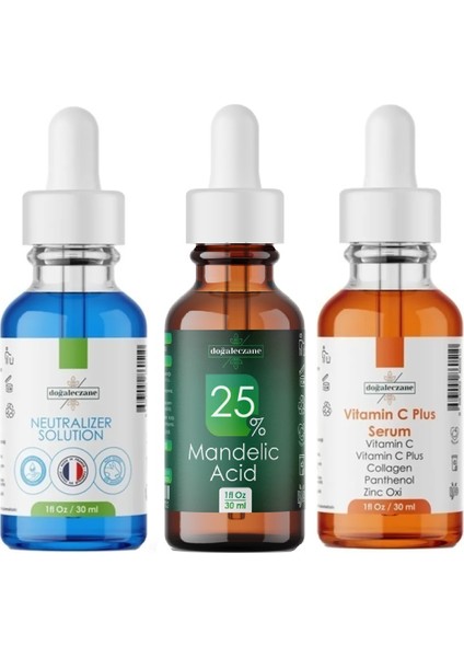 Kalıcı Dövme Silme Dövme Çıkarma Mandelik Asit %25 Peeling Set 90 ml