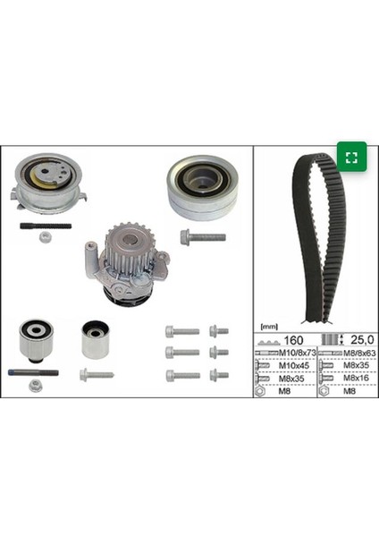 Golf 6 Jetta Passat T5 Crafter Triger Seti + Devirdaim 03L198119A
