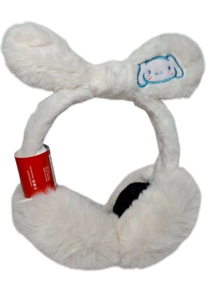 Spteks Kitti Kız Çocuk Krem Renk Maskotlu Kışlık Peluş Kulaklık