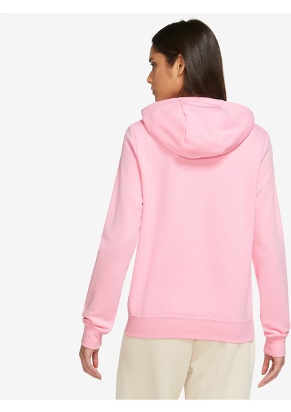 Sportswear Club Fleece Women's Full-Zip Hoodie Kadın Pembe Kapüşonlu Sweatshirt DQ5471-690