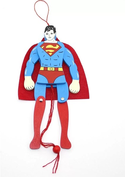 Ahşap Salanan Süperman Figürü ALK1194