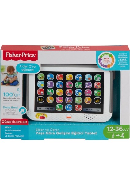 CLK64 Fisher-Price® Yaşa Göre Gelişim Eğitici Tablet /türkçe /eğlen ve Öğren