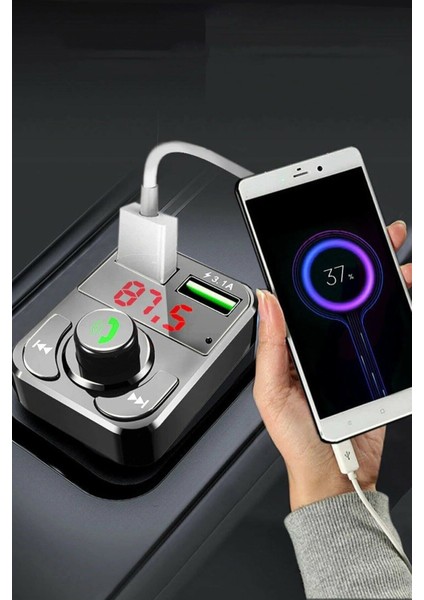 Araç Bluetooth Fm Transmitter Cihazı Araba Mp3 Çalar Oto Çakmaklık Şarj Aleti Müzik Kiti fiyatları