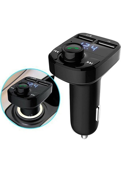 Araç Bluetooth Fm Transmitter Cihazı Araba Mp3 Çalar Oto Çakmaklık Şarj Aleti Müzik Kiti modelleri
