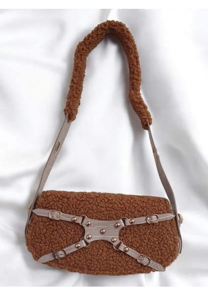 Pam-Bags Peluş Manc Model Omuz Çantası