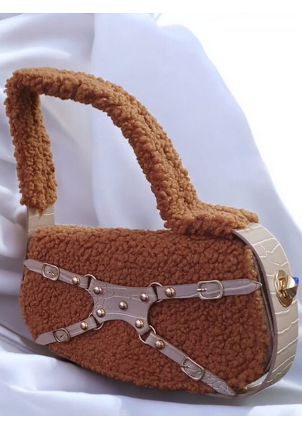 Pam-Bags Peluş Manc Model Omuz Çantası modelleri