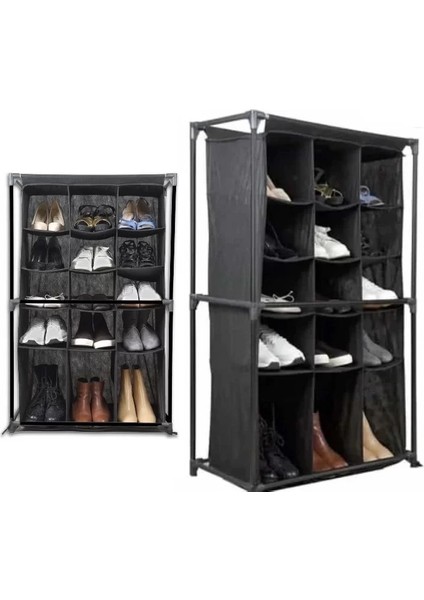 Ayakkabı Rafı 15 Bölmeli Kumaş Ayakkabı Dolabı fiyatları