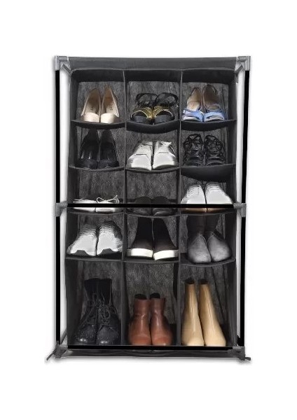 Ayakkabı Rafı 15 Bölmeli Kumaş Ayakkabı Dolabı modelleri