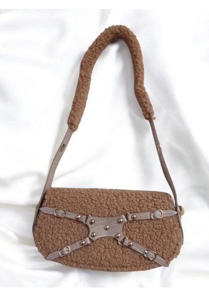 Pam-Bags Peluş Manc Model Omuz Çantası