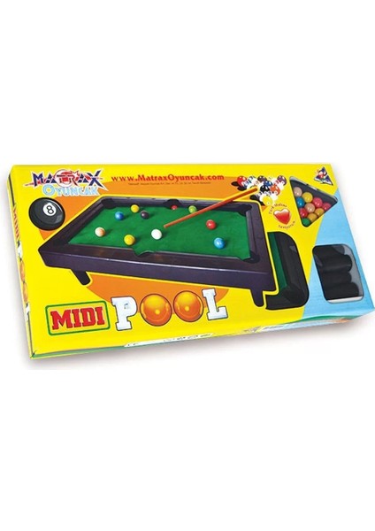 040 Midi Pool Ort.boy Bilardo Oyunu