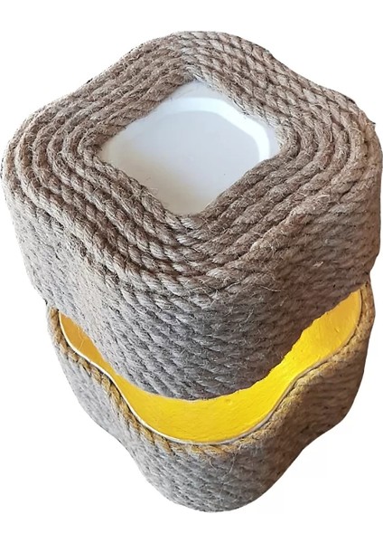 Masa Lambası - Bahçe Lambası Halat Jüt Ip Dekorlu Pilli Ledli Beton Aydınlatma fiyatları