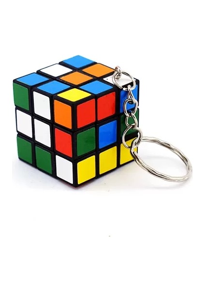 Nostaljik Zeka Küpü Sihirli Mini Rubik Anahtarlık