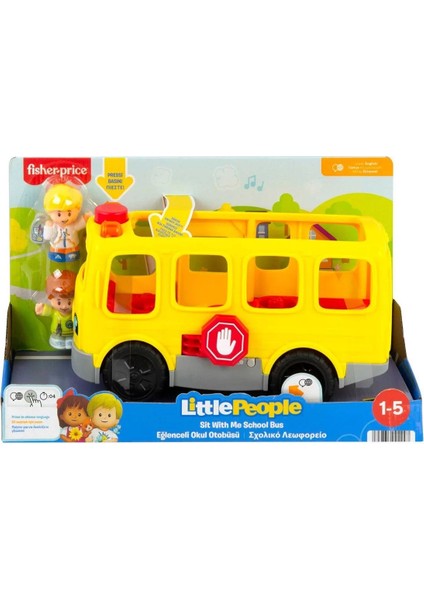 HDJ25 Fisher-Price® Little People Eğlenceli Okul Otobüsü, 1-5 Yaş