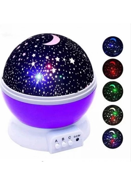 Starmaster Klc-03 3 x Kalem Pilli + 5 Volt Yıldız Yansıtmalı Küre Tip Gece Lambası fırsatları