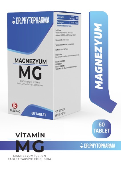 Magnezyum Complex 1650 mg 60 Tablet