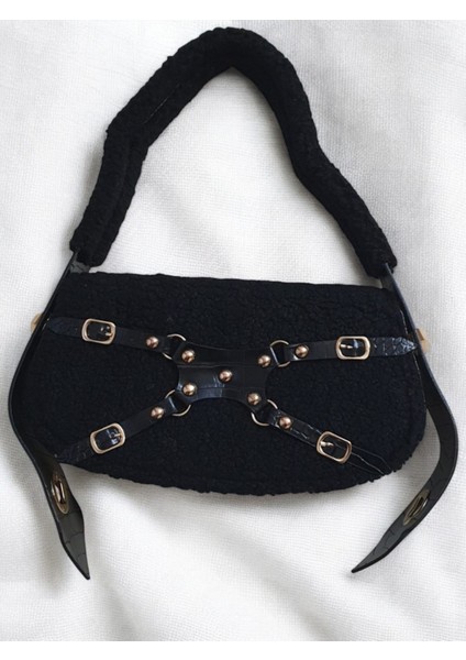 Pam-Bags Peluş Manc Model Omuz Çantası
