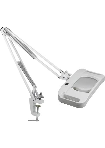 10X LED Akrobat Büyüteç 2X15W 170X113 mm 10 Diopter Mercek LT86G fırsatları