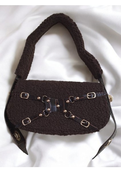 Pam-Bags Peluş Manc Model Omuz Çantası